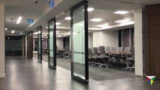 Operable Moveable Wall system from Dormakaba ComfortDrive  PWC VANCOUVER [upl. by Miquela312]