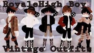 Royalehigh Vintage Outfits for Boys [upl. by Noirad]