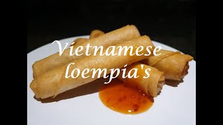 Recept Vietnamese loempias  Hoe rol je de perfecte loempia  How to roll the perfect spring roll [upl. by Ecitnirp]