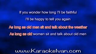 Randy Travis Josh Turner  Forever and Ever Amen KARAOKE [upl. by Eaves]