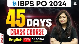 IBPS PO English 45 Days Crash Course Day 9  IBPS PO English Preparation  By Kinjal Gadhavi [upl. by Pentha]