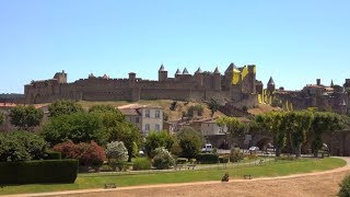 Cité de Carcassonne including the Bastille Day Fireworks in Carcassonne [upl. by Htor943]