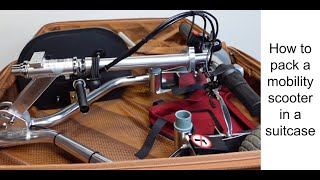 How to pack a mobility scooter in a suitcase for air travel [upl. by Aciraj]