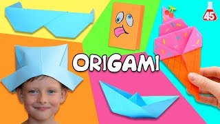 5 ORIGAMI DA FARE IN CASA SEMPLICE [upl. by Mich]