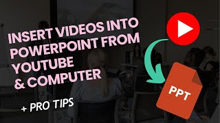 How to Insert Video Into PowerPoint Presentation from Computer amp YouTube  Pro Tips [upl. by Leima]