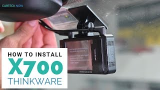 How to Install Thinkware X700 Dash Cam with LCD Touchscreen [upl. by Sokem897]