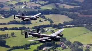 Two Lancasters AirToAir [upl. by Vange]