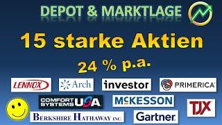 Die besten Aktien 2024  15 starke Aktien die du kennen musst berkshirehathaway gartner tjx [upl. by Remo]