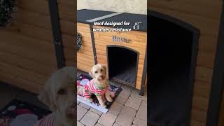 Insulated liner keep dog warmdoghouse puppyhouse aivituvin dogcage [upl. by Nester]