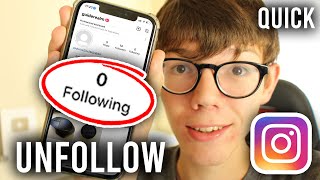 How To Unfollow Everyone On Instagram At Once 2023  Mass Unfollow On Instagram [upl. by Tterrab525]