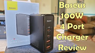 Baseus 100W 4 Port GaN Charger Review [upl. by Hepza852]