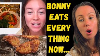 Freelee reacts to Bonnyrebecca week of fav dinners boy things have changed wow44 [upl. by Ennayelhsa]