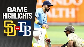 Padres vs Rays Game Highlights 9124  MLB Highlights [upl. by Dilks]