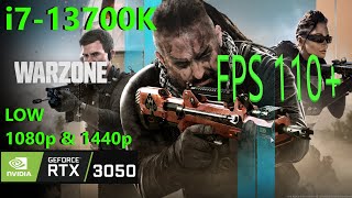 Warzone 2 RTX 3050  i713700K 1080p amp 1440p LOW DLSS OFF [upl. by Aivlis]