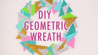 DIY Geometric Wreath [upl. by Imaon430]