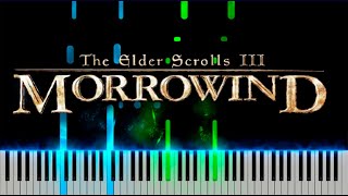 The Elder Scrolls III Morrowind Theme Piano Tutorial [upl. by Kluge646]