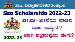 SSP Scholarship 202223 Registration  SSP Scholarship 202223 Online Apply Karnataka  Scholarship [upl. by Sheba589]