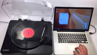 ION USB Turntables  listening through your computer speakers [upl. by Anaujik475]