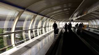 Manchester Airport  Skylink Walkway Station to T2 [upl. by Analahs37]