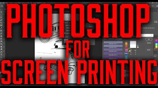 Photoshop for Screen Printing How to do a basic spot color separation for screen printing [upl. by Parsons82]