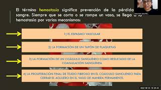 HEMOSTASIA Y COAGULACIÓN SANGUÍNEA FISIOLOGÍA DEL SISTEMA INMUNOLÓGICO [upl. by Lienhard]