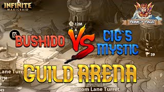 Bushido vs Cig’s Mystic Guild Arena Infinite MagicRaid [upl. by Assilem]