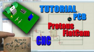 Cómo hacer una PCB en Proteus y generar el gcode en Flatcam para hacerla en la CNC [upl. by Kimble]