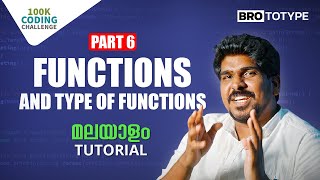 Part 6  Functions and Type of Functions  C Programming Malayalam Tutorial [upl. by Adallard]