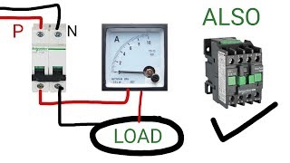 SINGLE PHASE AMMETER WIRING CONNECTION PRACTICALLY [upl. by Jobi]