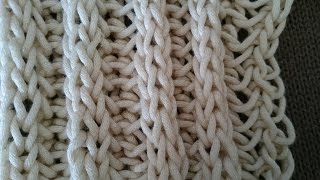 Pletenje  Dupli patent bod  Knitting tutorial  Double Ribbed Stitch [upl. by Liatrice]