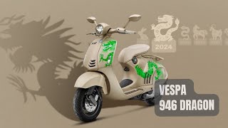 UNVEILING PIAGGIO VESPA 946 DRAGON 2024 [upl. by Riggins]