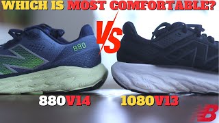 Which Is MOST COMFORTABLE New Balance Fresh Foam X 880v14 vs 1080v13 [upl. by Edak663]