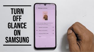 Samsung Galaxy M34 5G How to turn off Glance on Samsung Remove Lock Screen Wallpaper services [upl. by Arihk]
