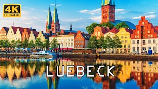 Luebeck Germany 🇩🇪  4K Drone Footage \ Lübeck [upl. by Elamef]