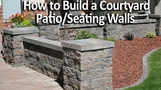 How to Build a Patio Enclosure with Seating Walls [upl. by Schlenger782]