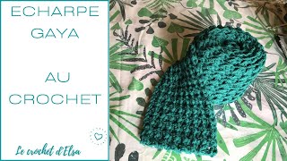 Écharpe facile au crochet  Écharpe Gaya  Crochet women scarf [upl. by Rollecnahc]