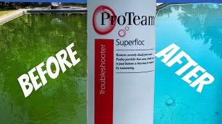 How To Clear Up A Cloudy Pool  How To Use Flock  Flocculant [upl. by Musihc474]