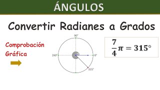 Como convertir Radianes a Grados  ANGULOS [upl. by Sawyor]