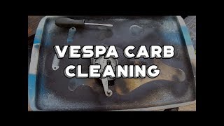 Vespa Moped Carburetor Cleaning [upl. by Ordnasil863]