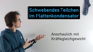 Schwebendes Teilchen im Plattenkondensator  Physik Oberstufe [upl. by Nuahsel]