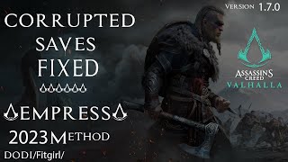 Corrupted Save Files Fixed Assassins Creed Valhalla Complete Edition EMPRESS  ver 170 [upl. by Iolenta188]