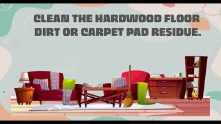 How to remove carpet pad stains from hardwood floors with strong finishes [upl. by Elatnahs]