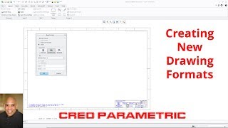 Creo Parametric  Creating New Drawing Formats [upl. by Reyem]