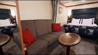 Disney MagicDisney Wonder  Standard Inside Stateroom  Disney Cruise Line [upl. by Enyrb]