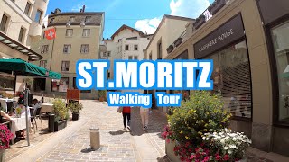 St Moritz Switzerland 🇨🇭 Walking Tour in 4K [upl. by Aicarg]