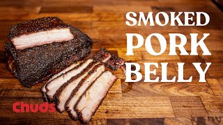 Smoked Pork Belly  Chuds BBQ [upl. by Ynohta]