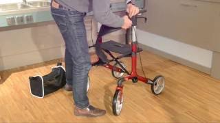 Déambulateur 4 roues Compact Twist  Faciliter la mobilité des personnes à mobilité réduite [upl. by Ainer776]