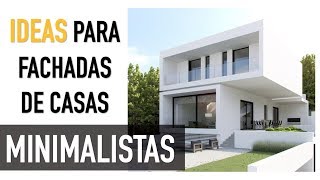 LAS MEJORES IDEAS para diseñar casas con estilo MINIMALISTA [upl. by Hutchings]