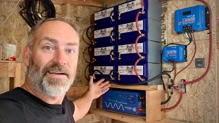 EASIEST Off Grid Solar Power System Battery Bank [upl. by Anitrak276]