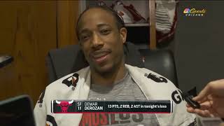 Demar Derozan PostGame Interview  Dallas Mavericks vs Chicago Bulls [upl. by Aneda]